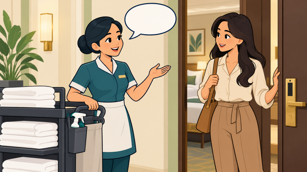 Housekeeping English – 30 Essential Sentences for Hotel Staff
