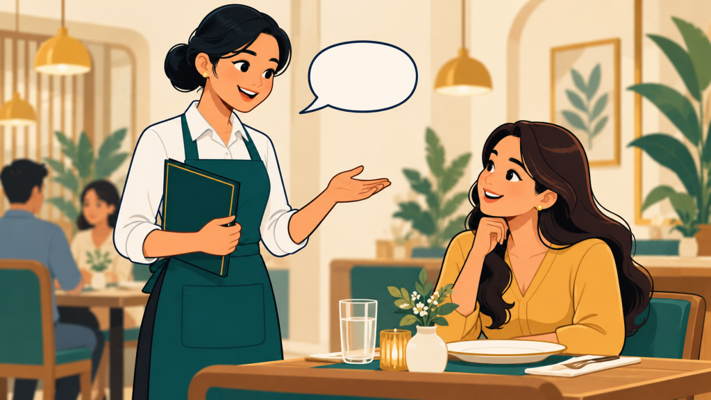 F&B Service English – 50 Professional Sentences for Real Restaurant Situations